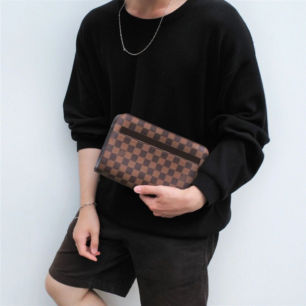 LOUIS VUITTON Damier Saint Louis Clutch Bag FL0036-0003